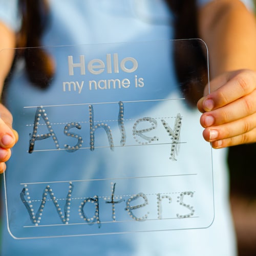 Name Tracing Board Dry Erase Letter Tracing Tracing Board Etsy