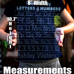 Traçage des lettres effaçable à sec Pratique du nom Tableau de traçage Tableau d'écriture lavable Tableau d'apprentissage image 4