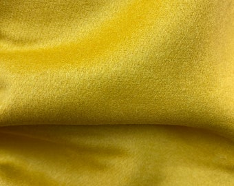 Mustard Gold Cashmere Fabric: Italian Super Soft 60" Wide