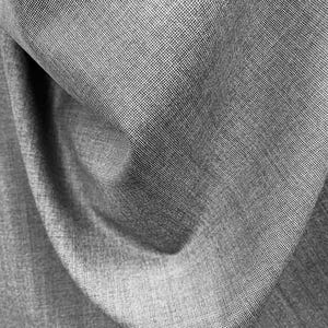 Black and White Wool Tweed Fabric: Italian Super 120 Suiting
