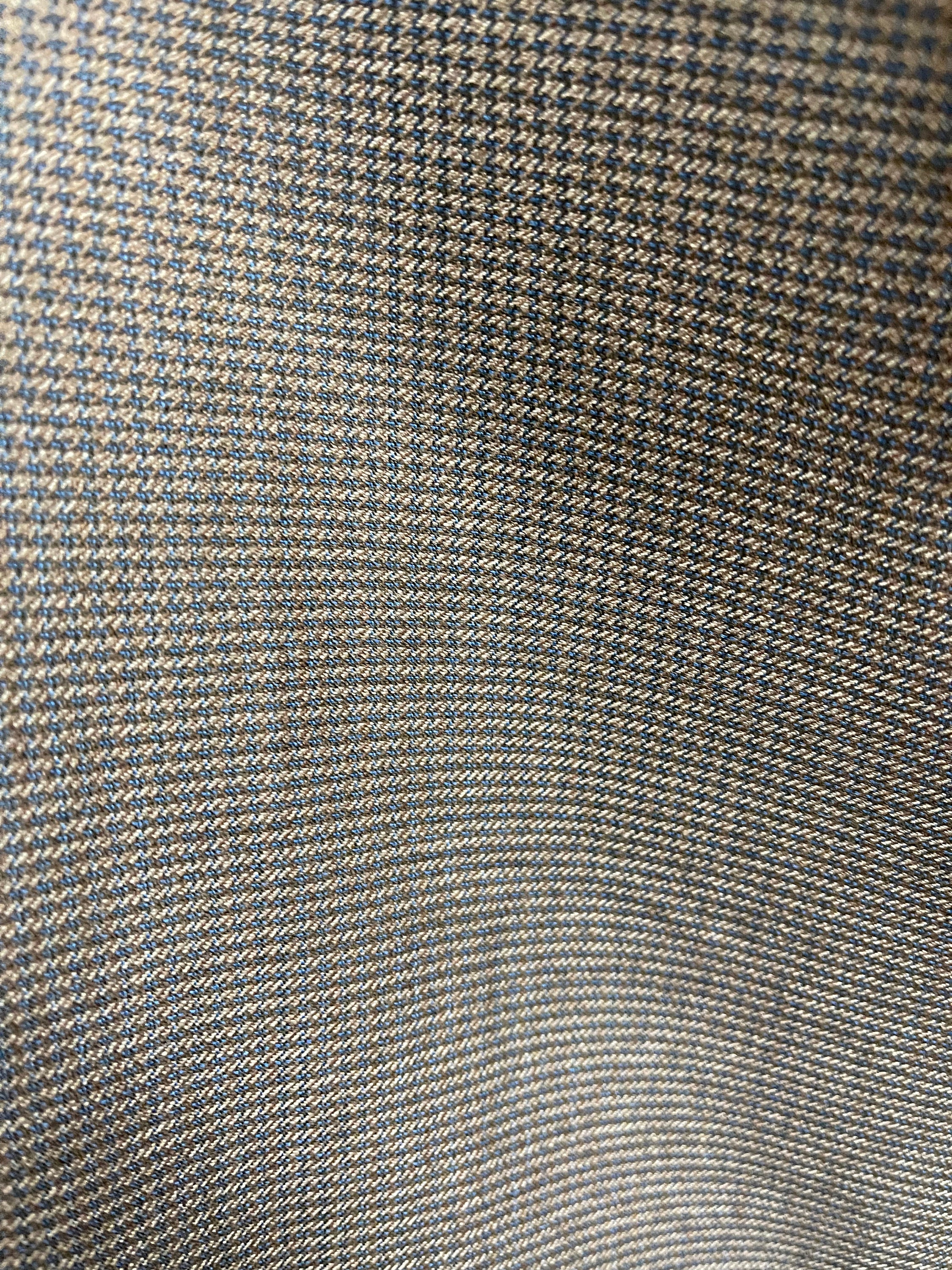 Brown Wool Super 120 Fabric: Italian Designer Great for Suit Dress 