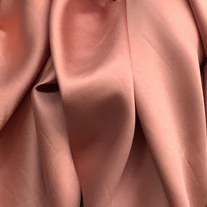 Cinnamon Mikado Zibeline Fabric: Luxury Mulberry Silk, 60&quot; Wide