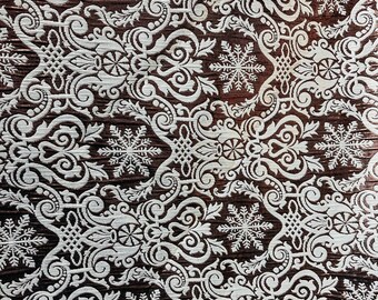 Burgundy gold  mikado jacquard brocade design in Italy