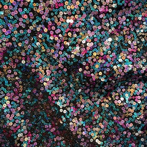 Multi color sequins design for prom dresses and much more made in Italy