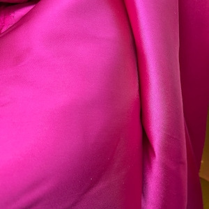 Fuchsia Mikado Zibeline Fabric: Italian Evening Dress & Suit Material