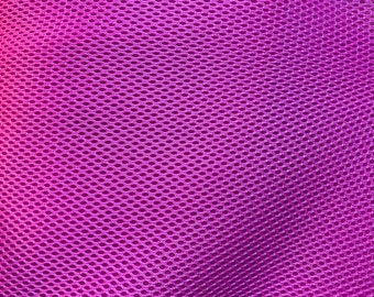 Hot pink 3D AIR spacer sandwich mesh scuba fabric
