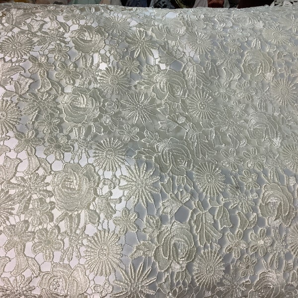Designer cotton lace made in France for wedding dress ball gowns prom and much more