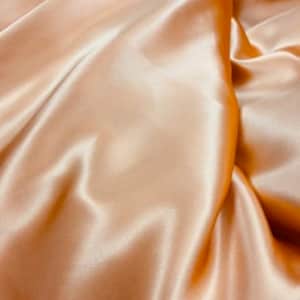 19mm Mango peach 100%silk charmeuse made in italy