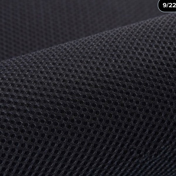 Black 3D neoprene scuba non mesh  fabric great for dress jacket pants and much more