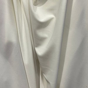Ivory Ponte Roma Jersey Knit Fabric - 60&quot; Wide - Made in Spain
