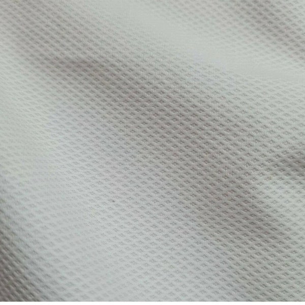 weiße Baumwollpiqué stretch designerstoffe für Kleid Jacke Hose Shirt Rock Kissen und vieles mehr made in Italy