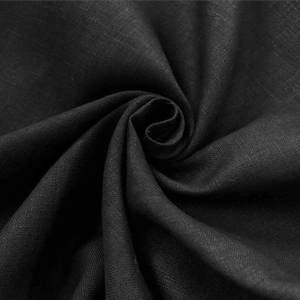 Lino negro 100% fabricado en Italia por Emerald Zegna Excelentes tejidos para vestidos, chaquetas, faldas, pantalones, trajes y mucho más fabricados en Italia