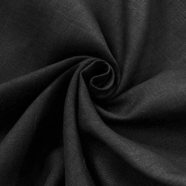 Black linen 100% made in Italy by emerald zegna great fabrics for dress jacket skirt pants suit and much more made in Italy