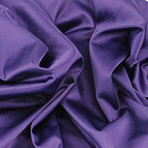 Purple satin face mikado zibeline tuxedo  prom wedding fabrics