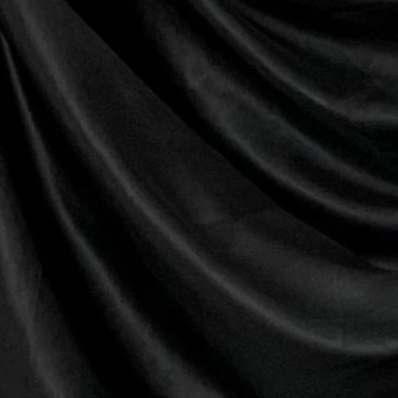 Black Silk Charmeuse Wide main image 1