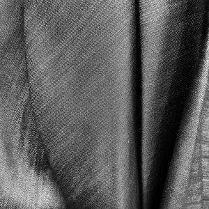 Black stretch denim great for dress jacket pants skirt style made in Italy