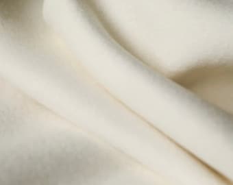 Off White Cashmere Alpaca Fabric: Italian Luxury, 60" Wide great for jacket capes bags shoes and much more