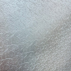 Ivory Embossed Basket Weave Vinyl Fabric - Made in Italy - 60&quot; Wide