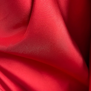Red satin face mikado zibeline prom wedding fabrics dress jacket skirt pants suit and much more