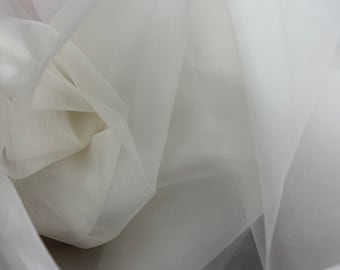 Silk Organza Fabric: 100% Silk Exclusive Fabrics from Italy by