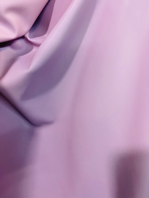 Lilac PVC Vinyl Fabric: 4-Way Stretch, Italian Made