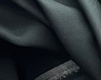 Hunter Green Wool Twill Suiting Fabric - DKNY Design - Made in Italy