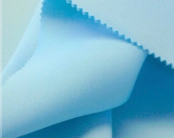 Babe blue neoprene scuba 400GSM fabrics great for dress pants skirt pillow covers and much more made in Italy