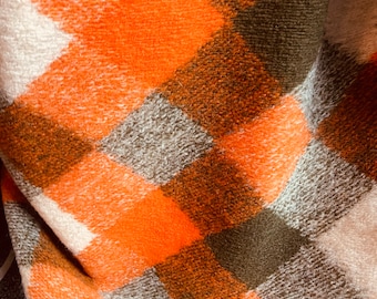 Italian Cashmere Sweater Knit Fabric: Orange Lora Piana Fabric