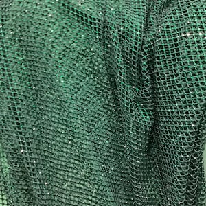 Hunter green  Swarovski full stone lace made in France great fabrics for dress prom wedding and much more