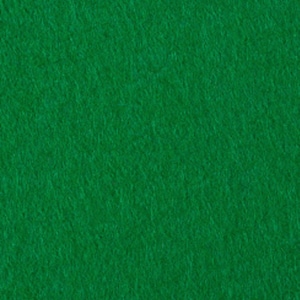 May include: A close-up of a green felt surface. The felt has a soft, textured appearance.