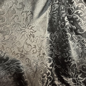 Designer Rayon silk velvet brocade great for jacket hats pillows skirt and much more use made in Spain