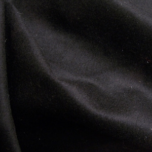 Jet Black Cashmere Alpaca Mohair Wool Fabric - Made in Italy