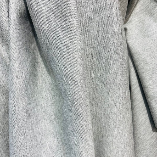 Heather gray ponte de roma Jersey knit