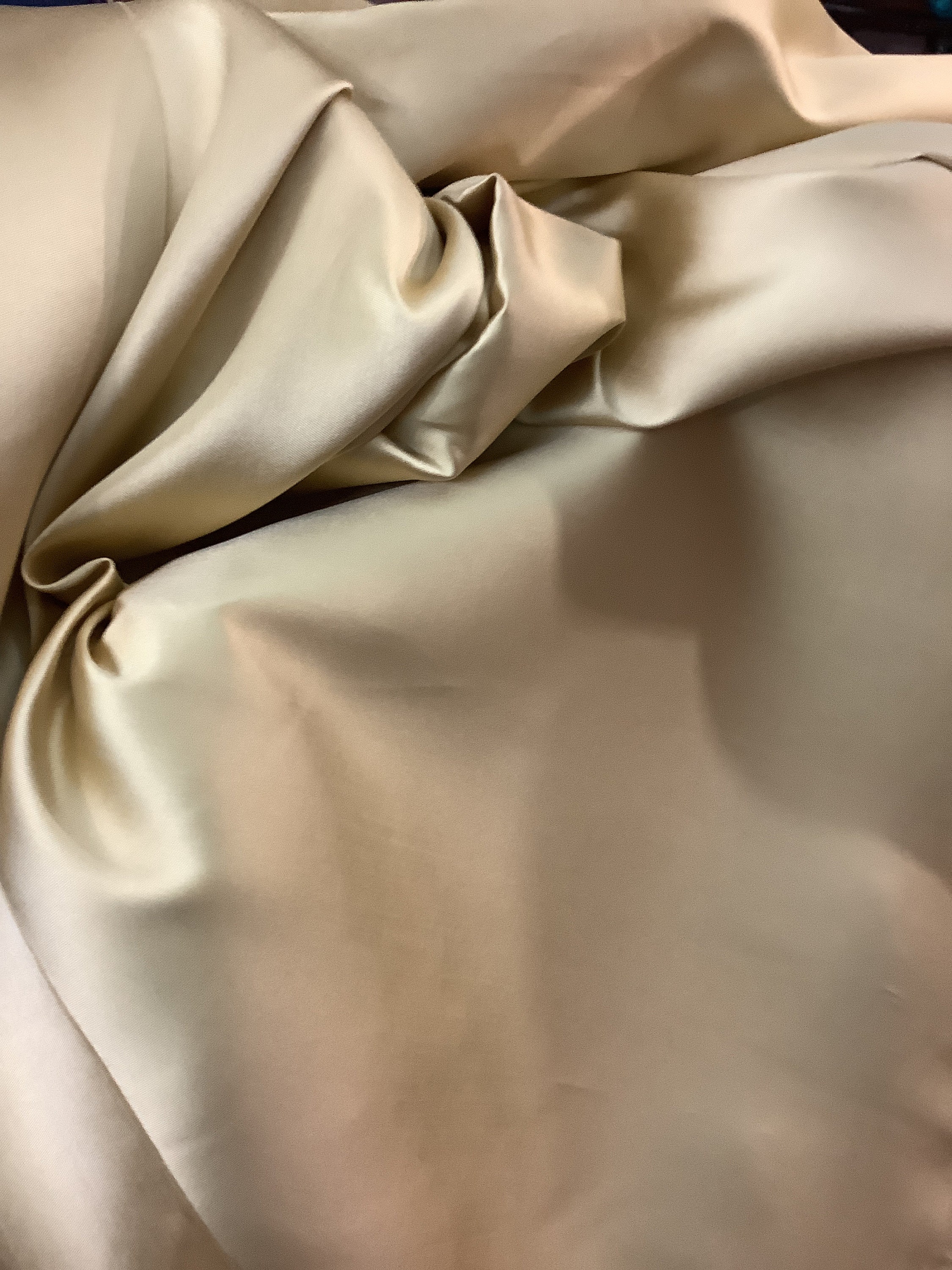 Light gold #6 mikado  zibeline prom wedding fabrics dress suit skirt pants and much more use made in Italy