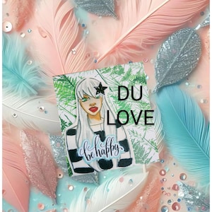 Carnet d’affirmations positives"Du Love". Affirmations positives, estime de soi. Cartes motivation, cadeau anniversaire