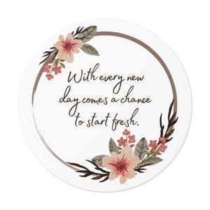 Adesivo ispiratore, decorazione con citazione motivazionale per il diario, regalo per lei, adesivo per borraccia per laptop e planner