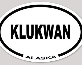 Klukwan Alaska Waterproof Car Sticker