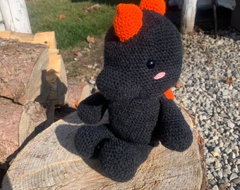 Patrón de dinosaurio T-Rex a crochet - Descarga PDF - Apto para principiantes