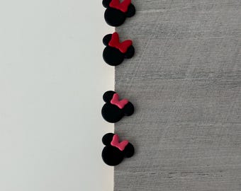 Magic Girl Mouse Stud Earrings || Inspired by Minnie Mouse || Disney Land World Bound ||