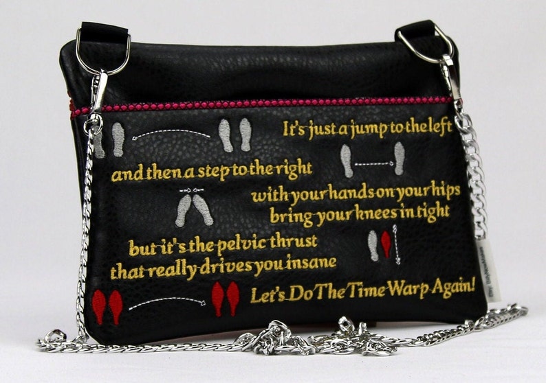 Functional crossbody bag decorated with the Rocky Horror Picture Show theme image 4