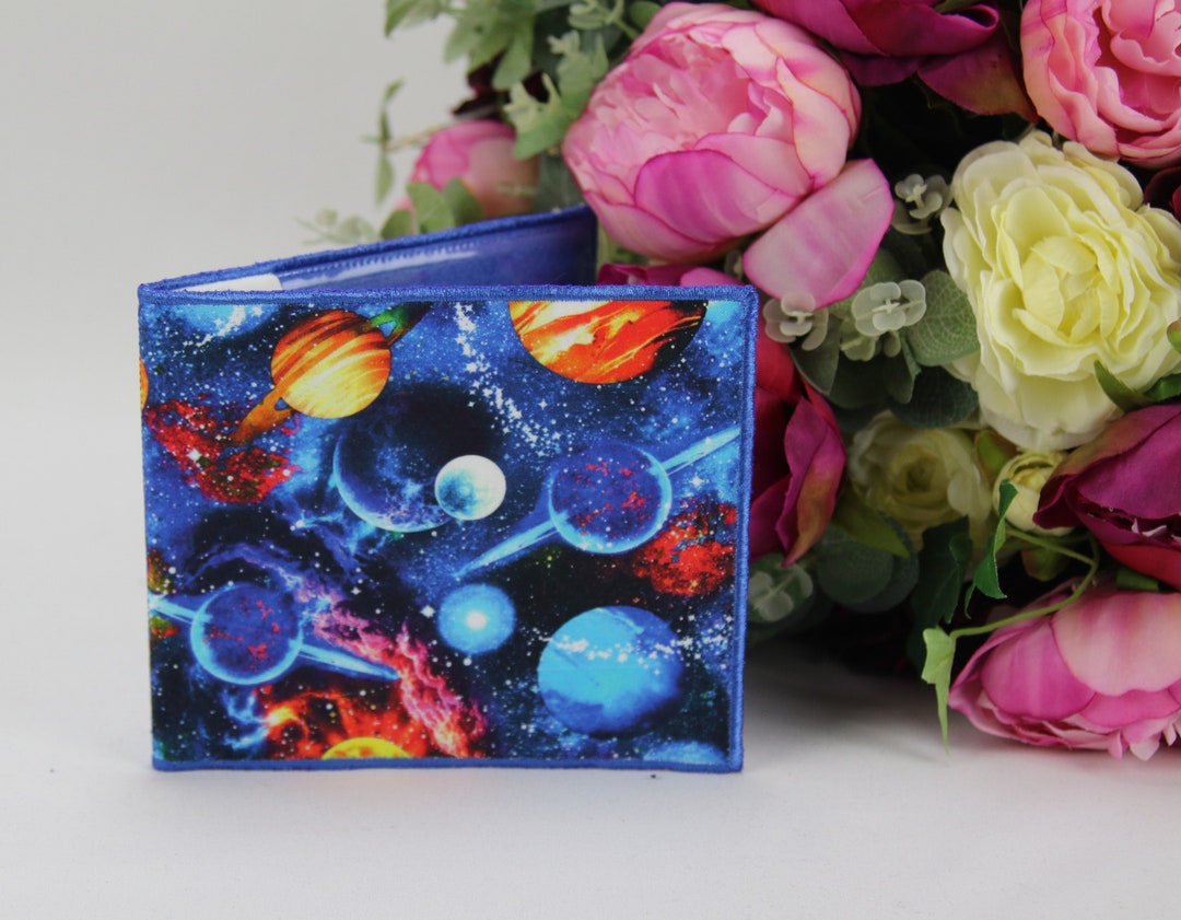 Blue Badge Parking Permit Holder With Outer Space Decoration Bright