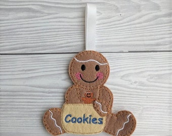 Cookie Loving Gingerbread Person
