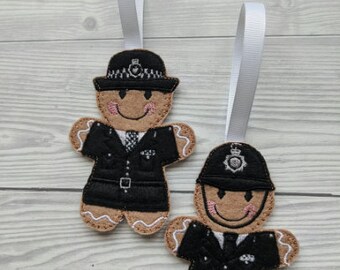 Gingerbread Police Officers