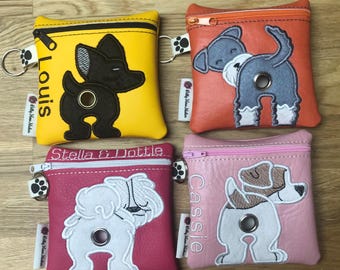 Soporte para bolsas de excrementos de perro, dispensador de bolsas de excrementos, bolsa para excrementos, bolsa de premios, accesorios para cachorros, accesorios para perros, paseo de perros