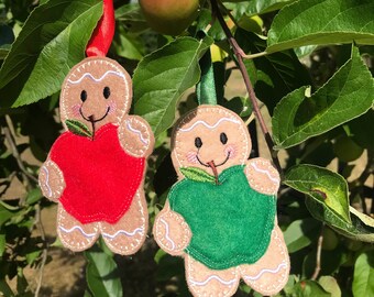 Apple Holding Gingerbread People