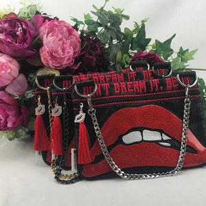 Functional crossbody bag decorated with the Rocky Horror Picture Show theme image 7