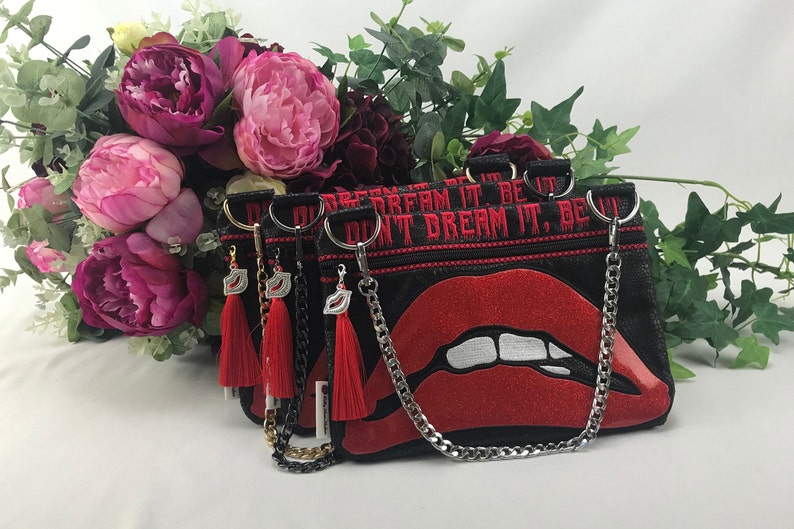 Functional crossbody bag decorated with the Rocky Horror Picture Show theme image 7