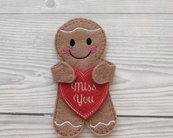 Miss You Gingerbread Person