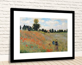16 by 16 3dRose pc_49351_1 Painting of Poppy Fields by Monet-Pillow Case 