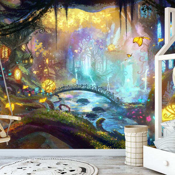 Fairy Forest Wallpaper - Etsy